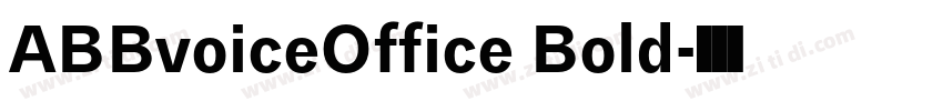 ABBvoiceOffice Bold字体转换